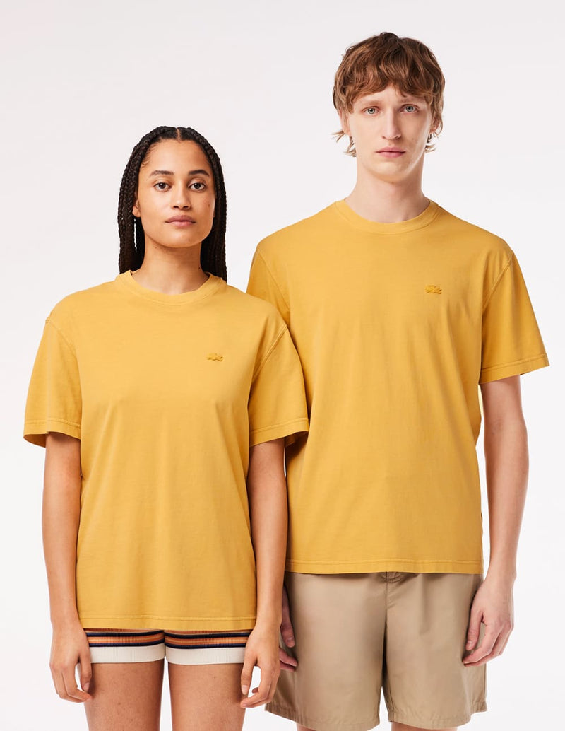 Camiseta Lacoste Natural Dyed Amarilla Hombre