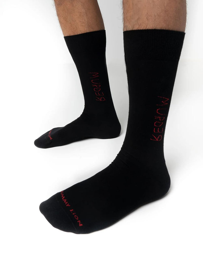 Calcetines Jimmy Lion The Shining-Redrum Negros Unisex