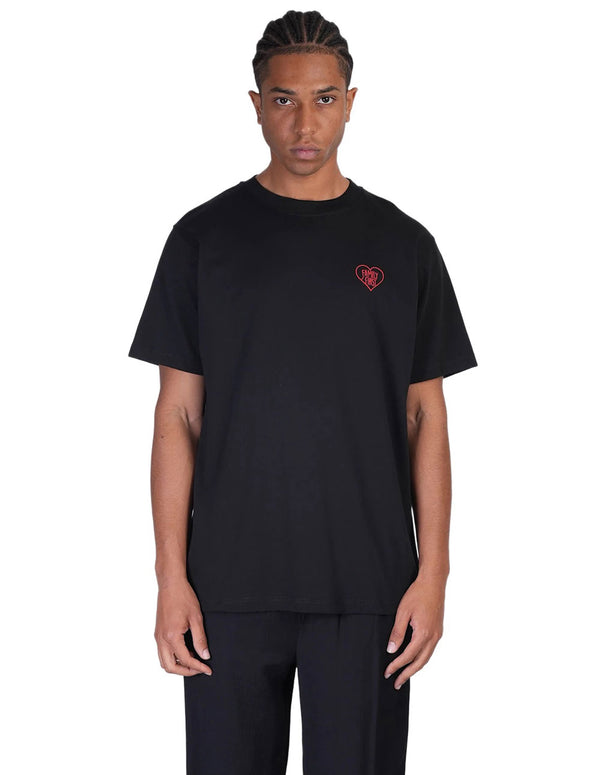 Camiseta Family First con Logo Negra Hombre