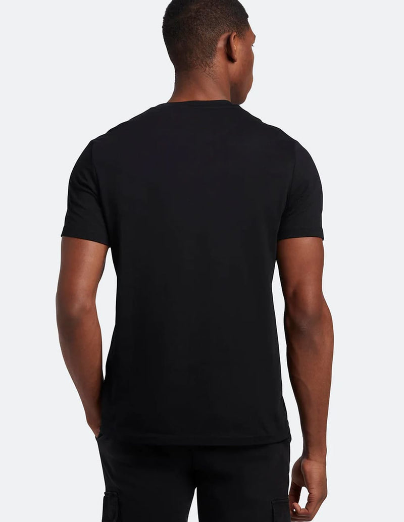 Camiseta Lyle & Scott Sp1-Shoulder Branded Hombre Negro