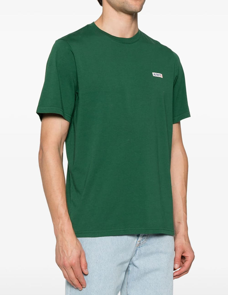 Camiseta Autry con Logo Verde Hombre