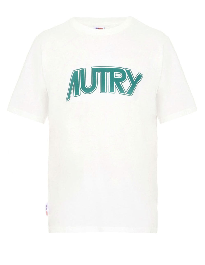Camiseta Autry con Logo Blanca Hombre