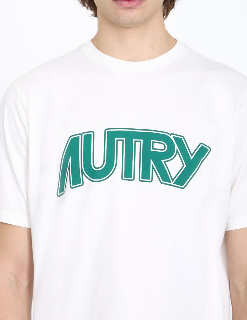 Camiseta Autry con Logo Blanca Hombre