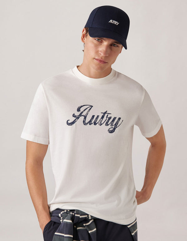 Camiseta Autry Heritage Logo Graphic Blanca Hombre