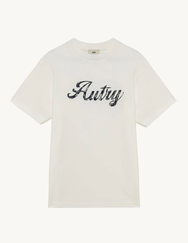 Camiseta Autry Heritage Logo Graphic Blanca Hombre