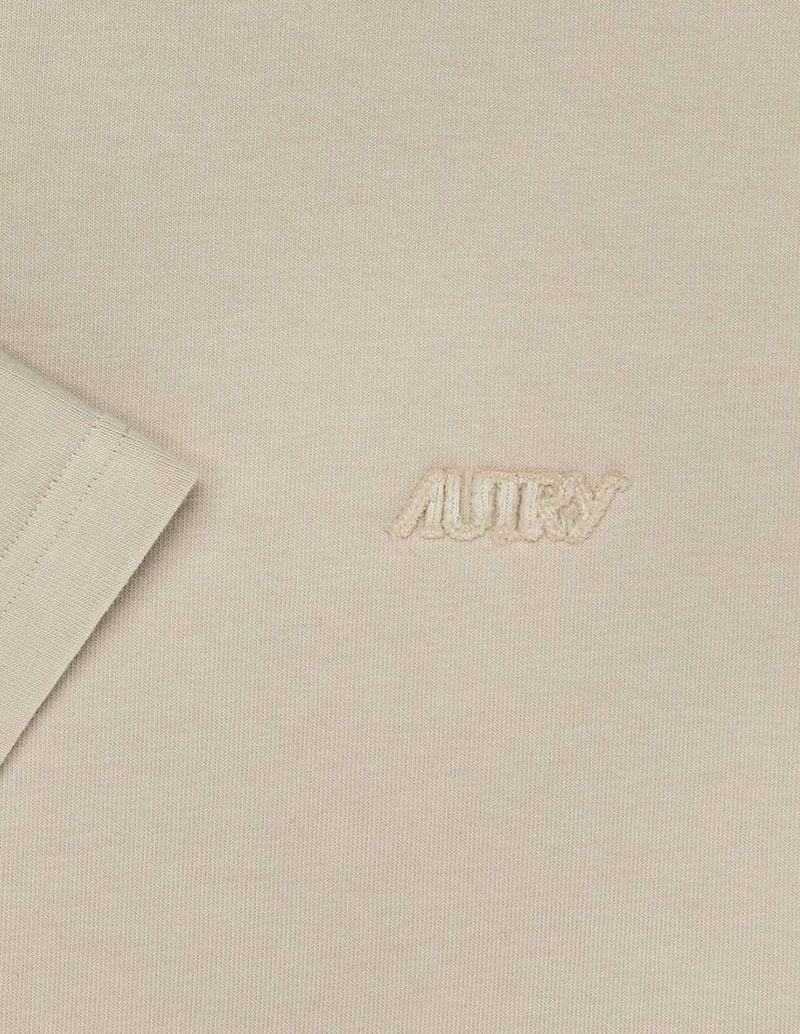Camiseta Autry con Logo Beige Unisex