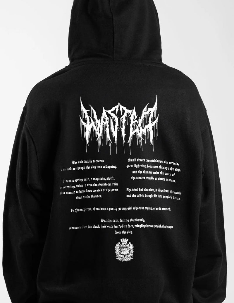 Sudadera con Capucha WASTED Vault Negra Unisex