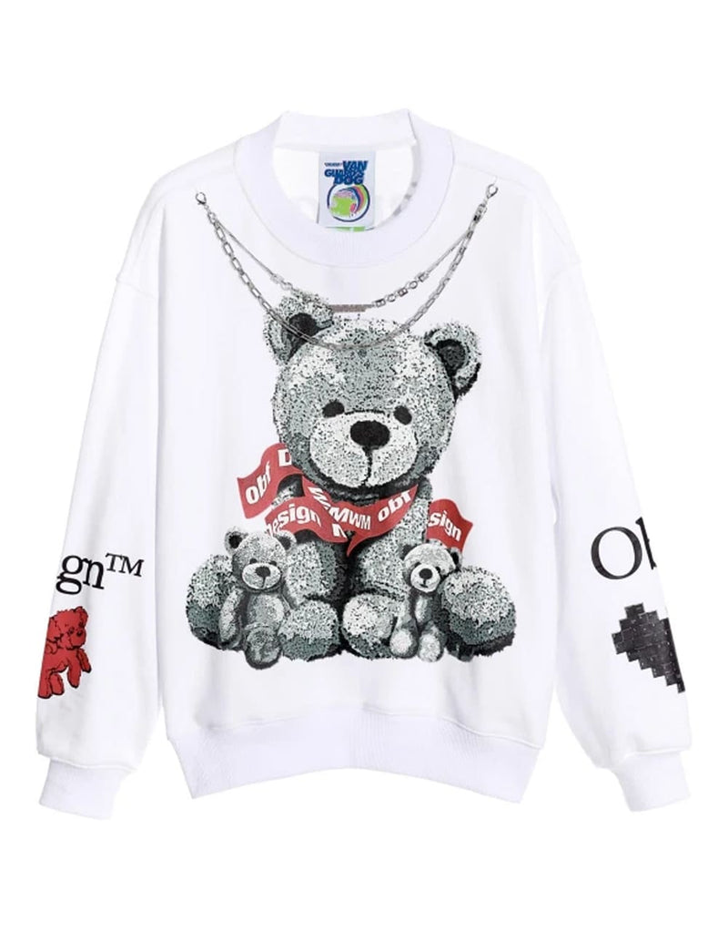 Sudadera MWM Teddy Blanca Unisex