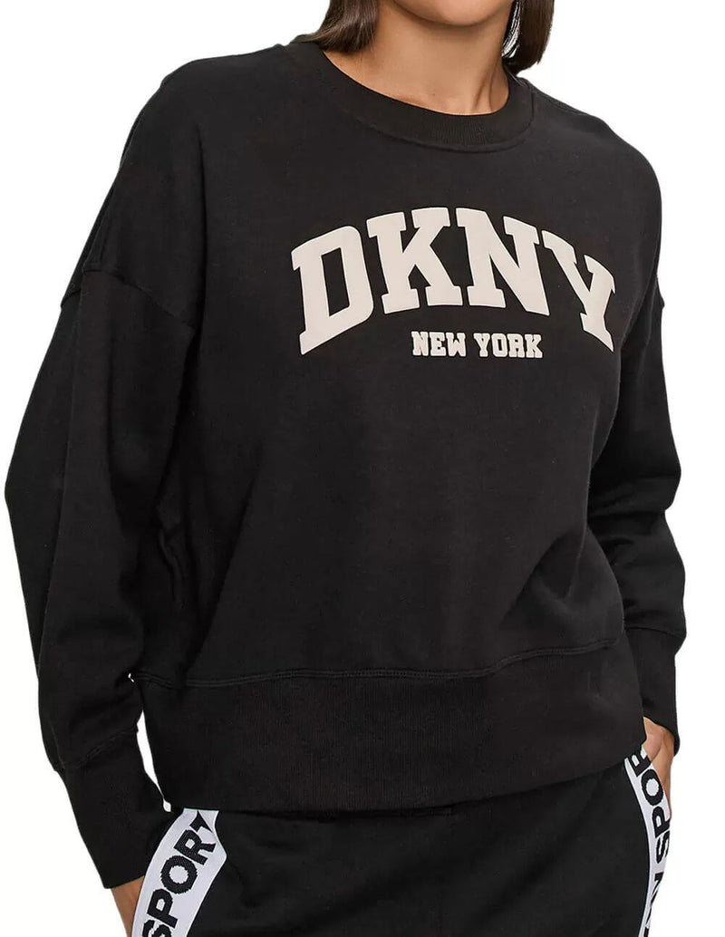 Sudadera Donna Karan con Logo Negra Mujer