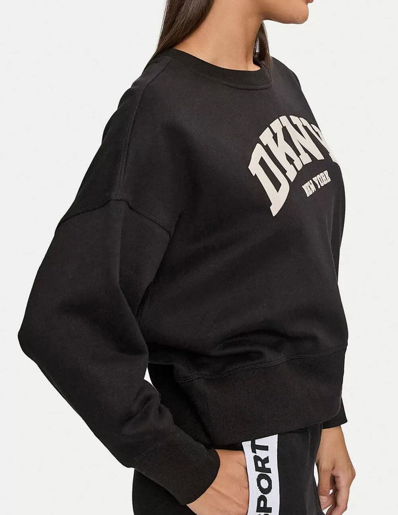 Sudadera Donna Karan con Logo Negra Mujer