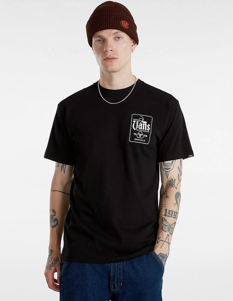 Camiseta Vans Bucket List Negra Hombre