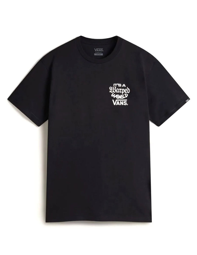 Camiseta Vans Warped World Negra Hombre