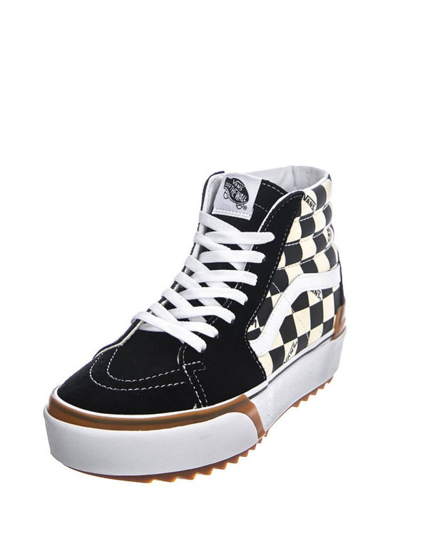 Vans Sk8-Hi Stacked con Plataforma Negras y Blancas Mujer