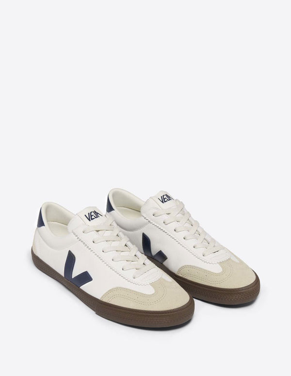 Veja Volley Leather Blancas y Azul Marino Unisex