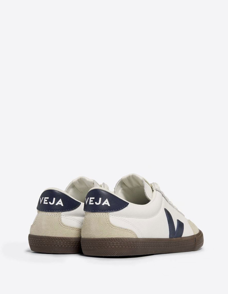 Veja Volley Leather Blancas y Azul Marino Unisex