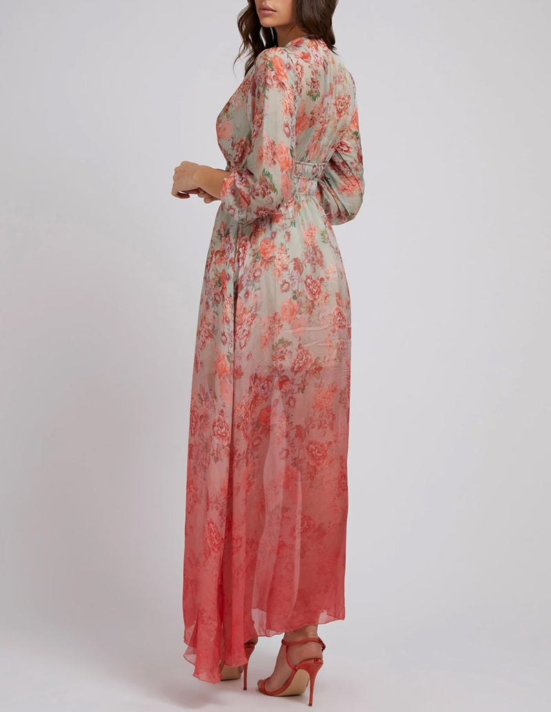 Long Dress GUESS Pink Print Woman