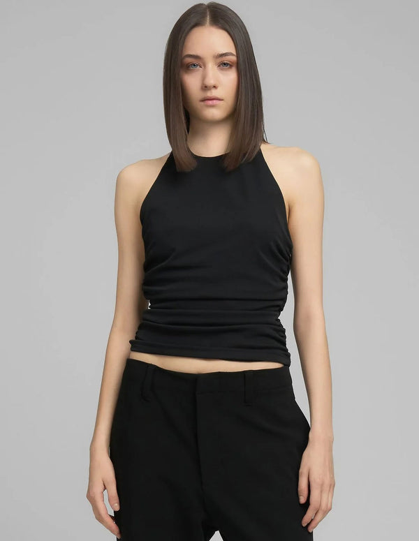 Camiseta Replay con Escote Negra Mujer