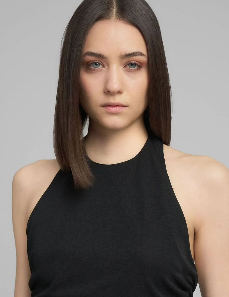 Camiseta Replay con Escote Negra Mujer