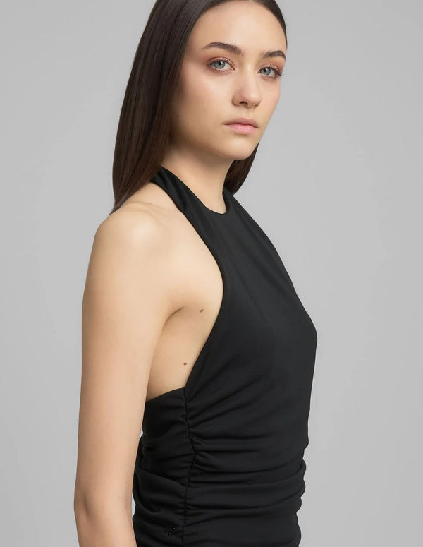 Camiseta Replay con Escote Negra Mujer