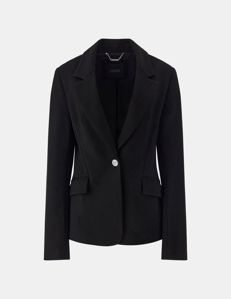 Blazer GUESS con Logo Negra Mujer