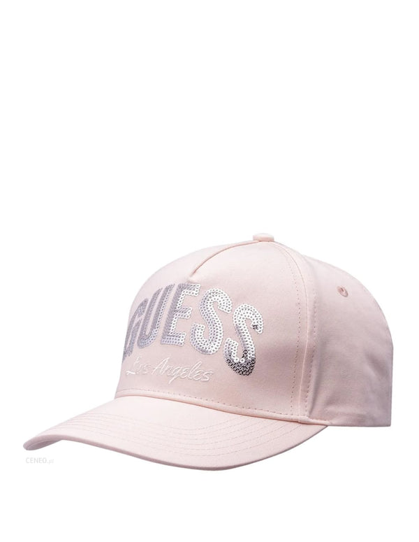 Gorra GUESS con Logo con Lentejuelas Rosa Mujer