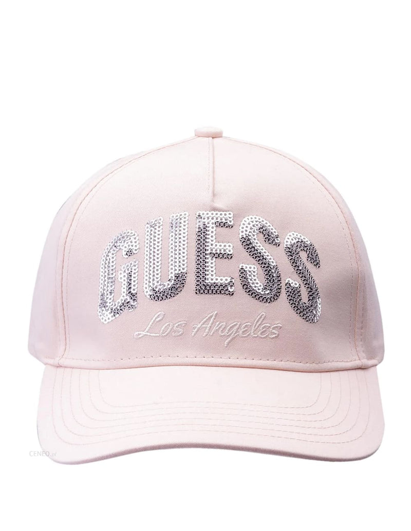 Gorra GUESS con Logo con Lentejuelas Rosa Mujer