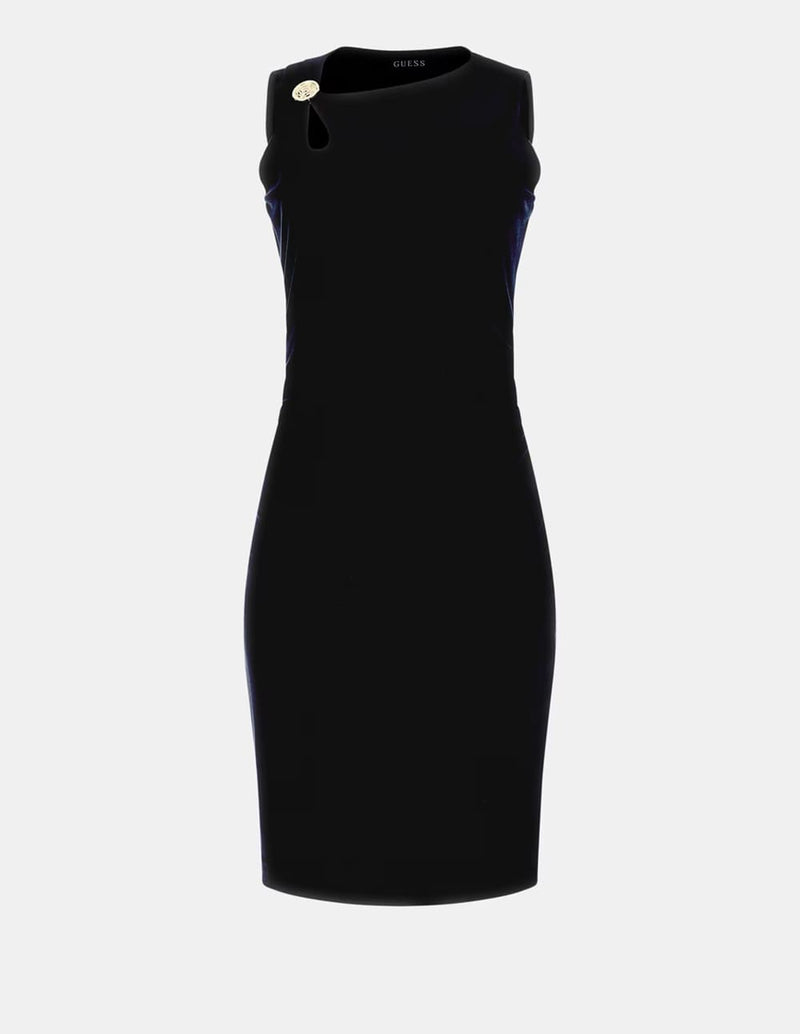 Vestido GUESS Ajustado Negro Mujer