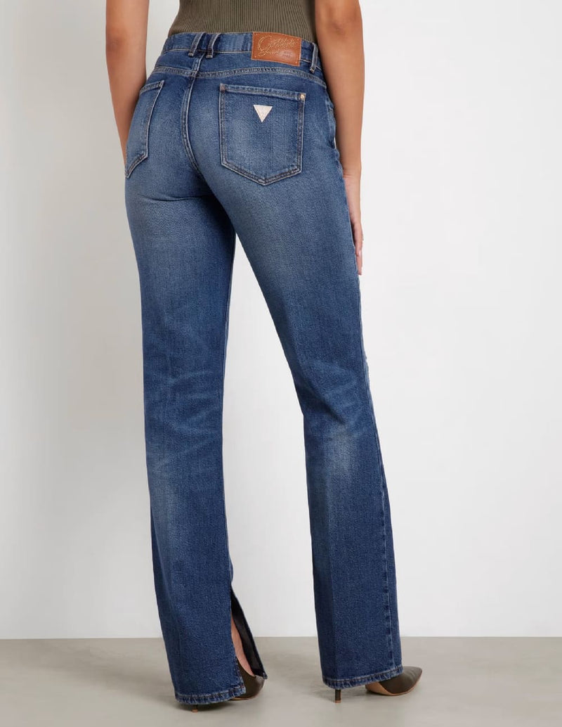 Pantalón Vaquero GUESS Acampanado Azul Mujer