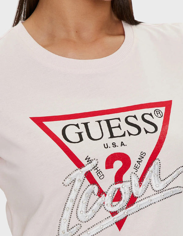 Camiseta GUESS Icon Beige Mujer