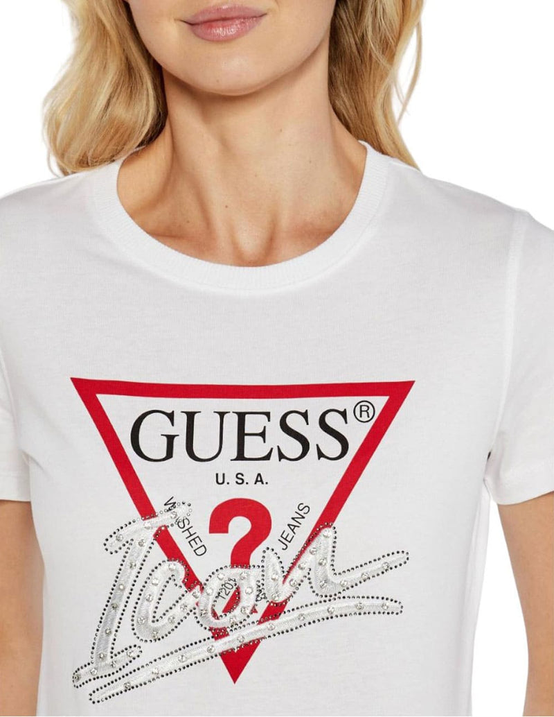 Camiseta GUESS Icon Blanco Mujer