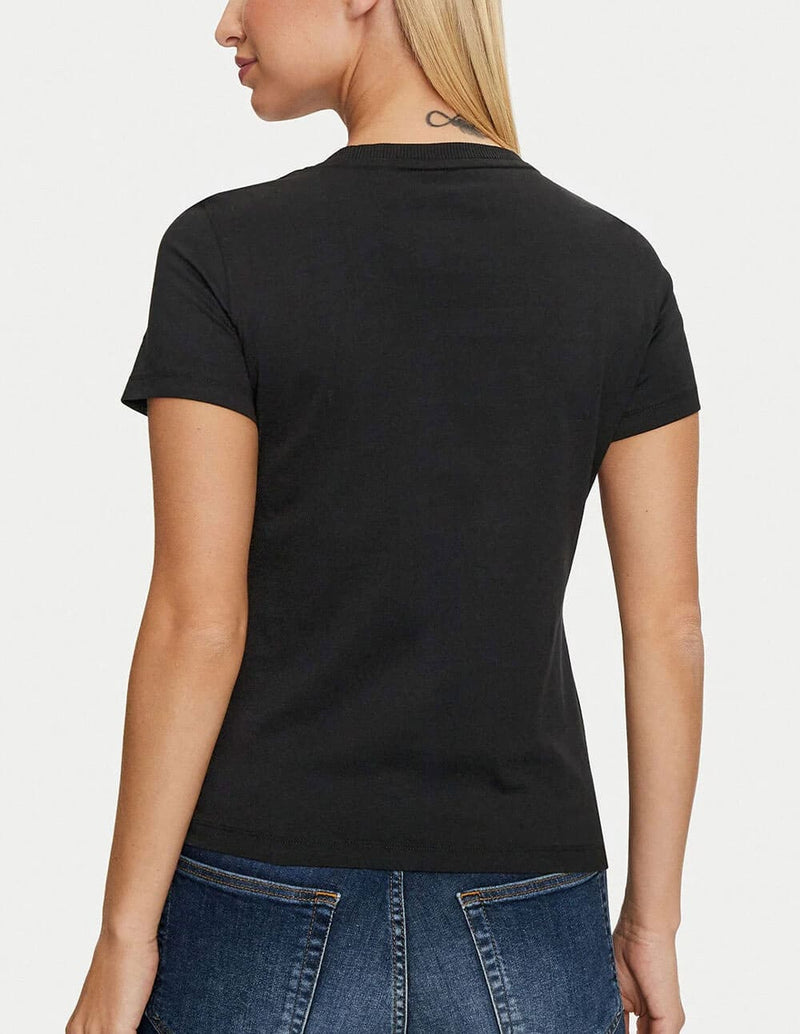 Camiseta GUESS Icon Negra Mujer