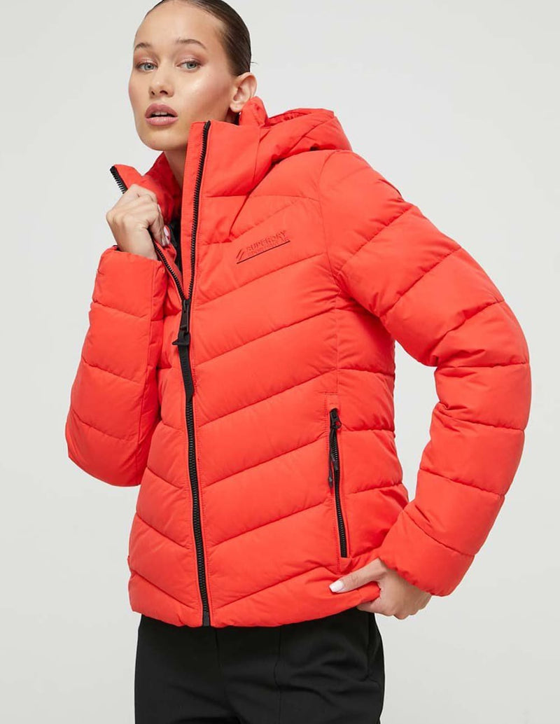 Anorak Superdry Microfibre Naranja Mujer