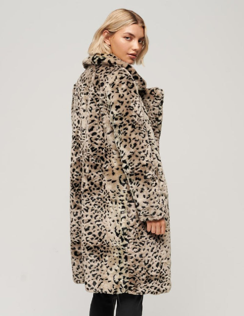 Abrigo Superdry Leopard Print  Multicolor Mujer