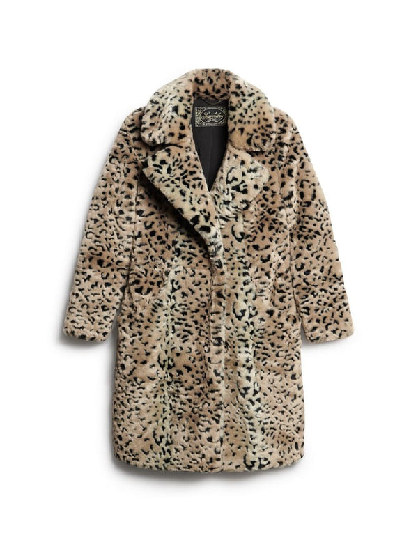 Abrigo Superdry Leopard Print  Multicolor Mujer