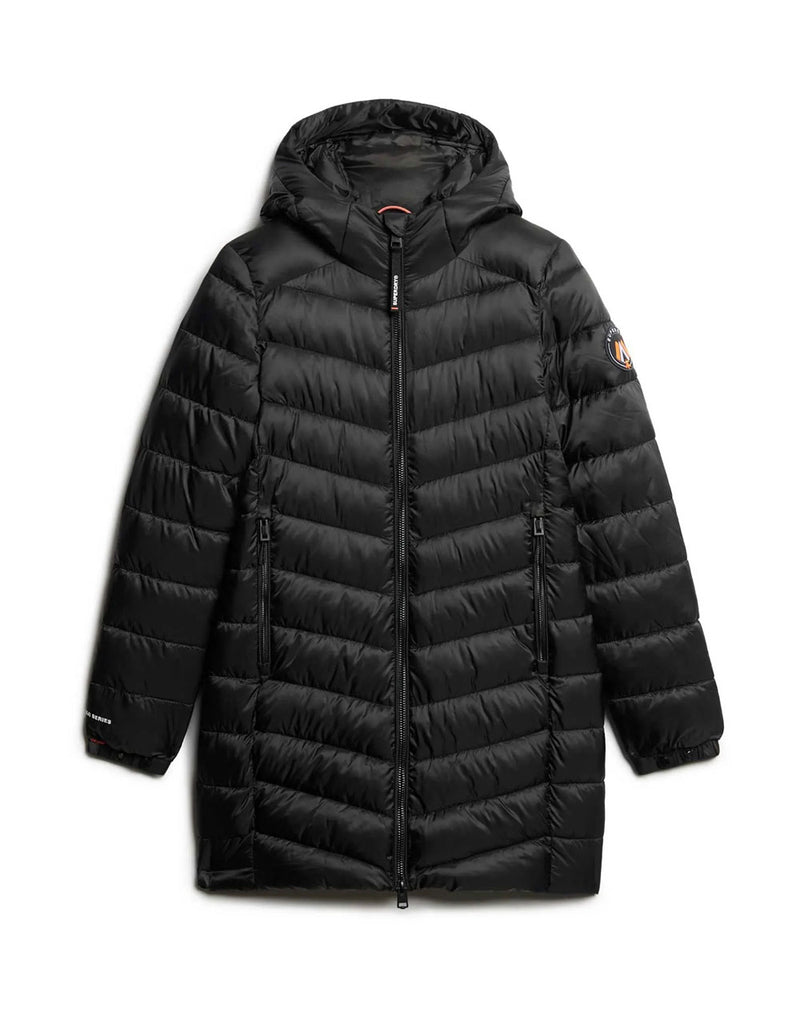 Parka Superdry con Capucha Fuji Mid Negra Mujer