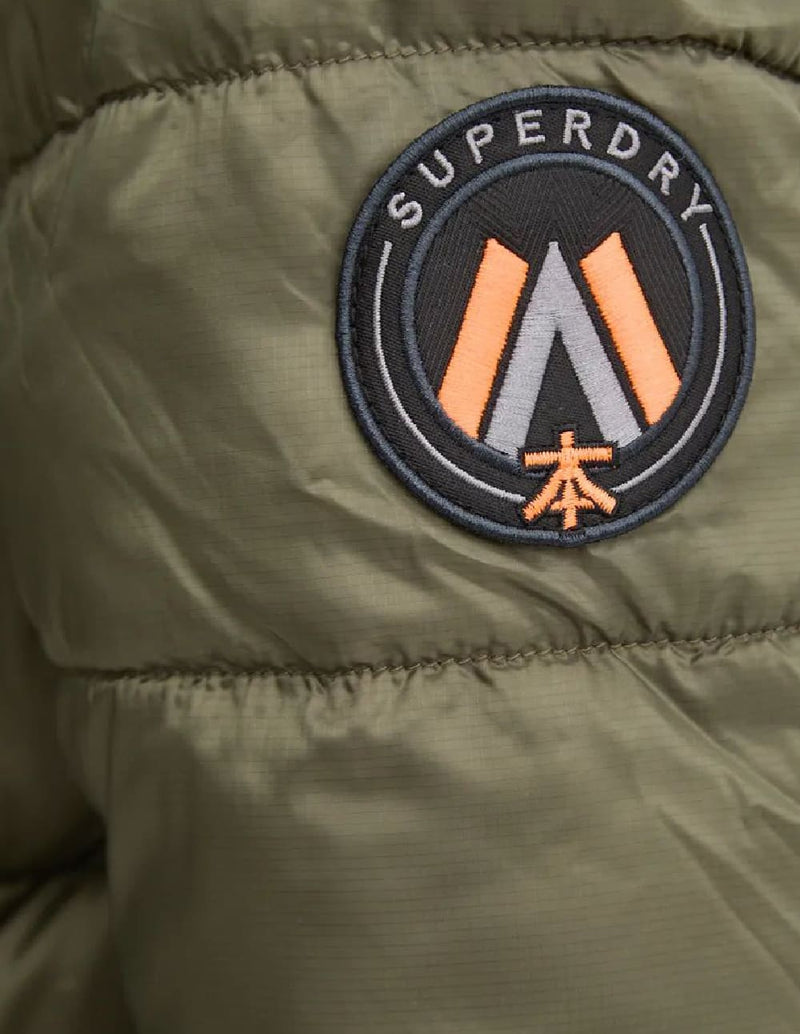 Parka Superdry con Capucha Fuji Mid Verde Mujer