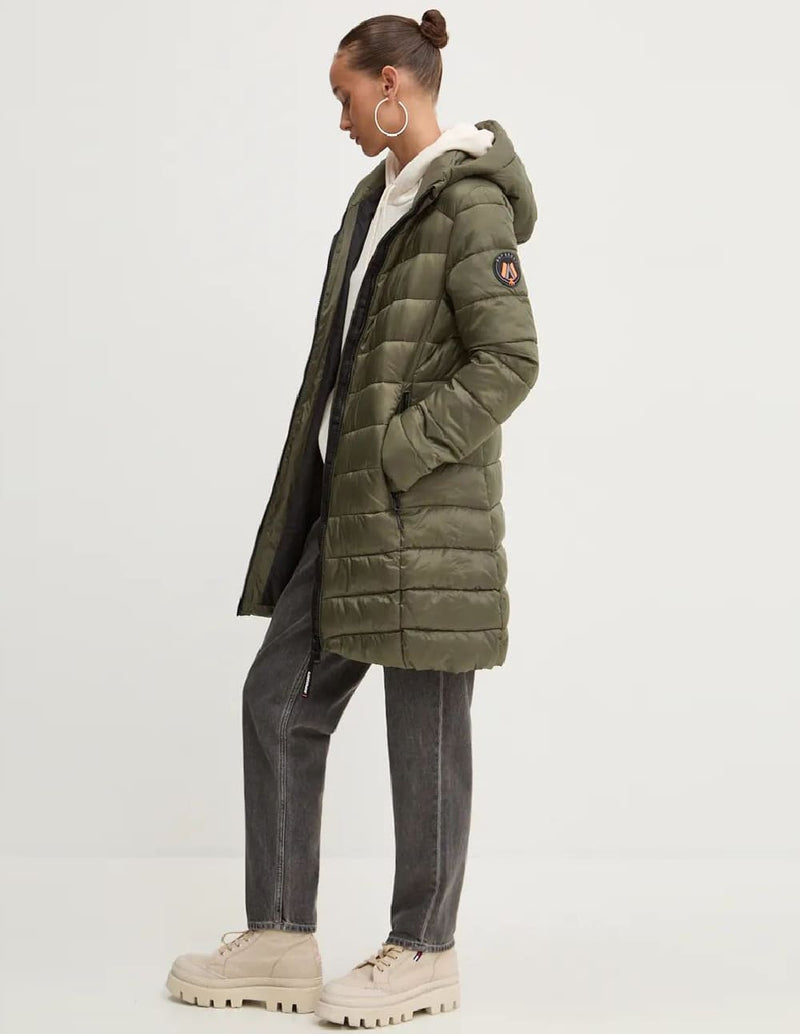 Parka Superdry con Capucha Fuji Mid Verde Mujer