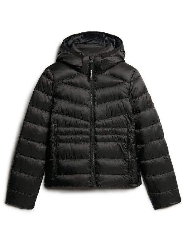 Plumas Superdry Fuji Quilt Negro Mujer