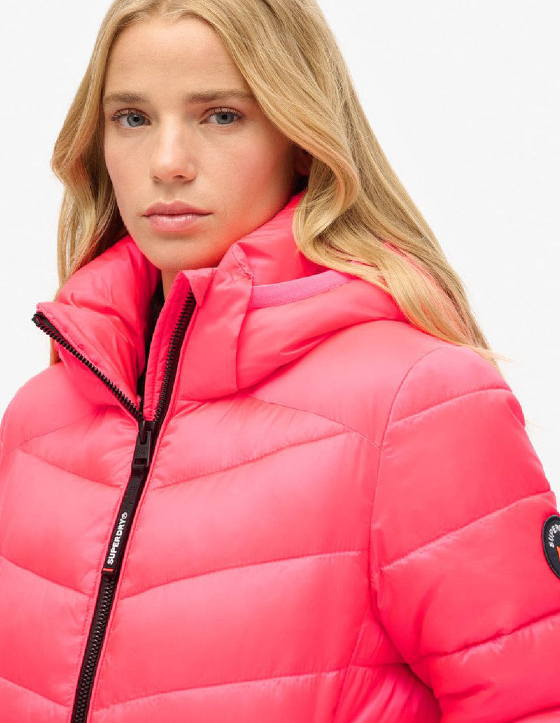 Plumas Superdry Fuji Quilt Rosa Mujer