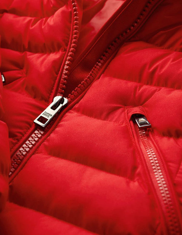 Parka Superdry Fuji Faux Fur Roja Mujer