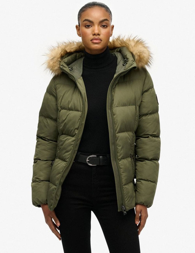 Plumas Superdry Fuji Verde Mujer