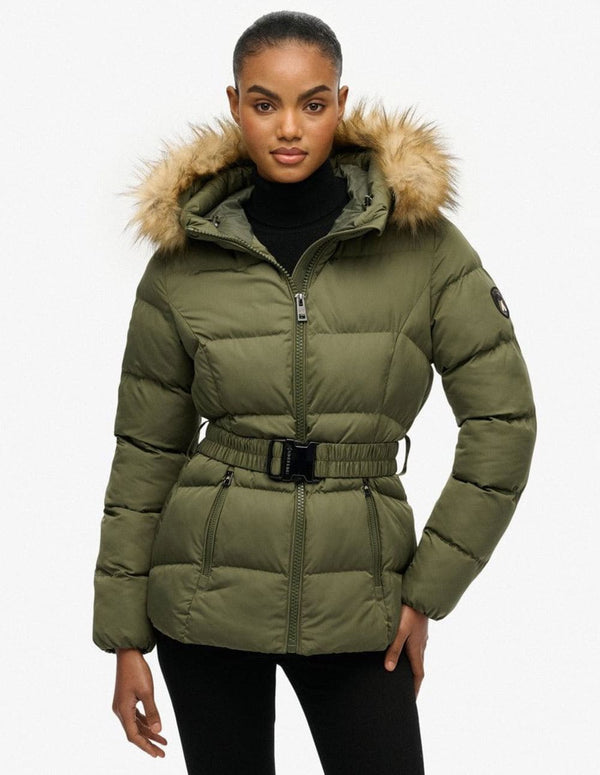 Plumas Superdry Fuji Verde Mujer