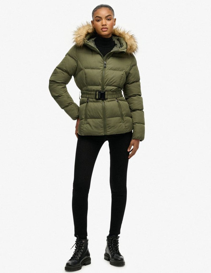 Plumas Superdry Fuji Verde Mujer