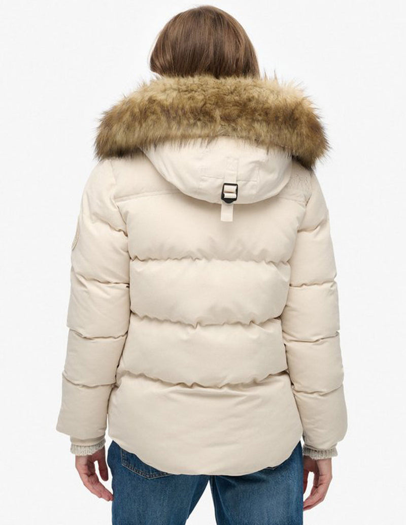 Plumas Superdry Everset Classic Beige Mujer