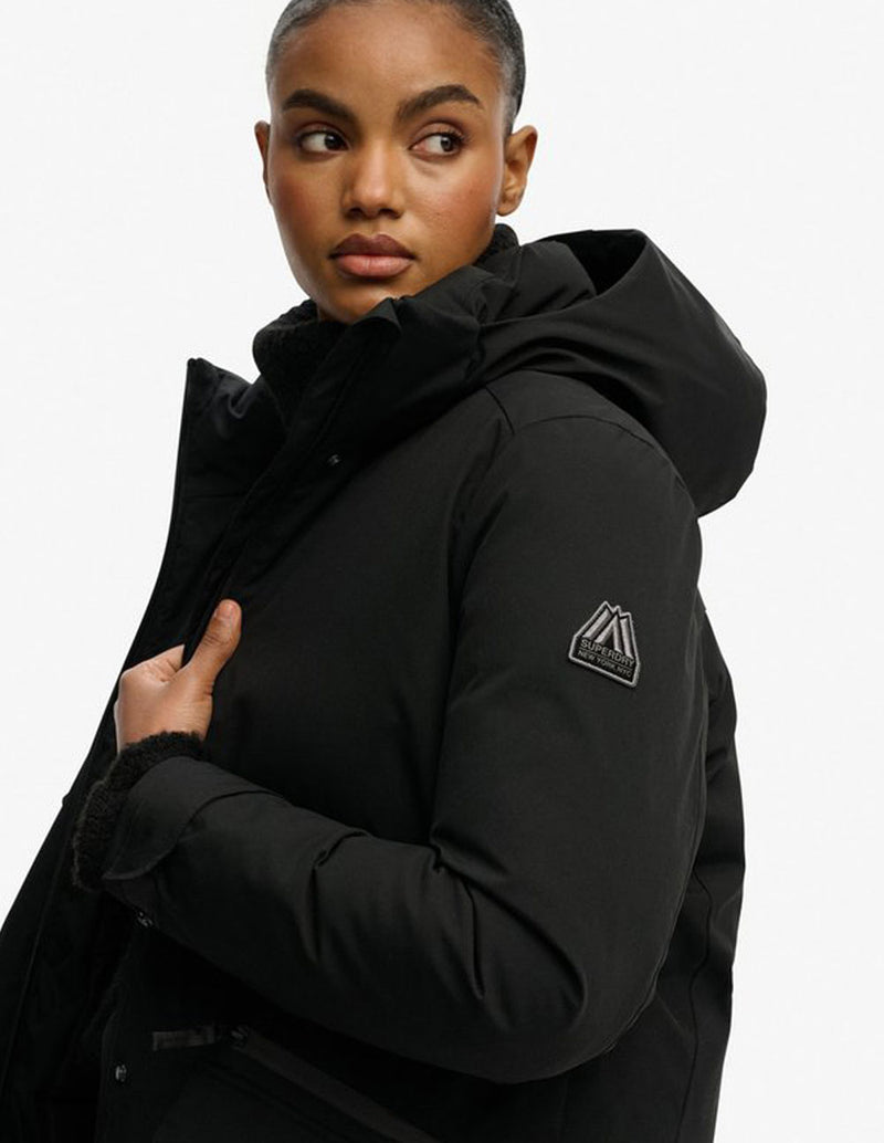 Parka Superdry City Fishtail Negra Mujer