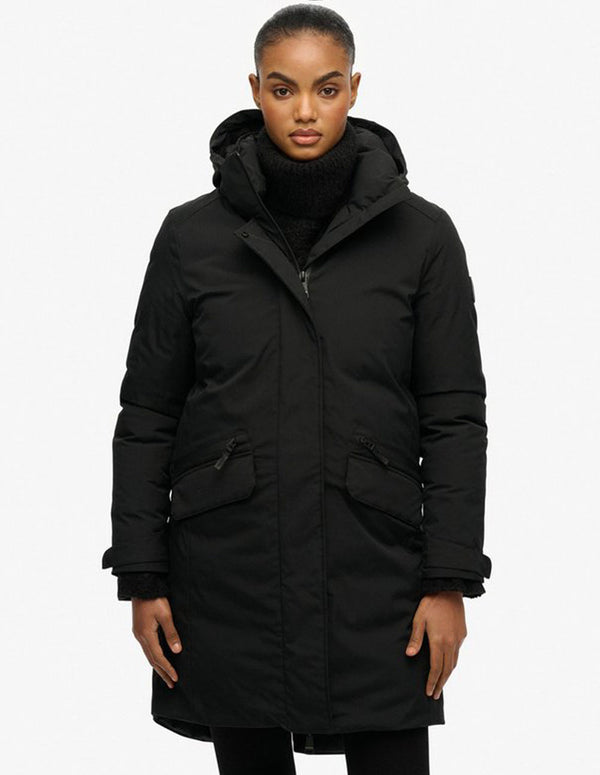 Parka Superdry City Fishtail Negra Mujer