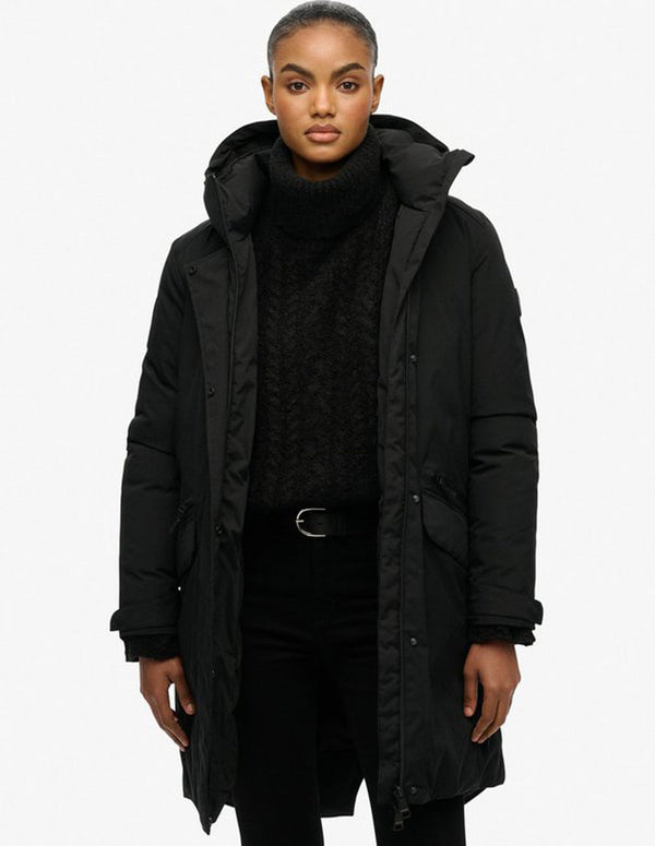 Parka Superdry City Fishtail Negra Mujer