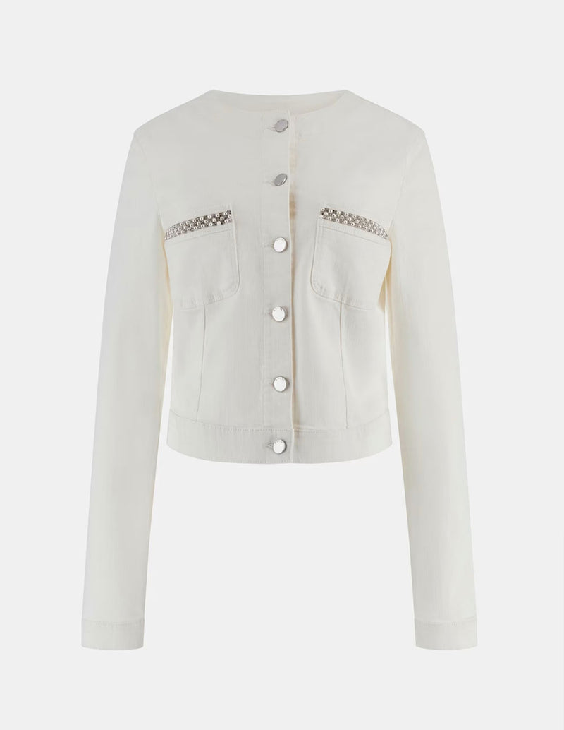 Chaqueta Vaquera GUESS Elástica Blanca Mujer