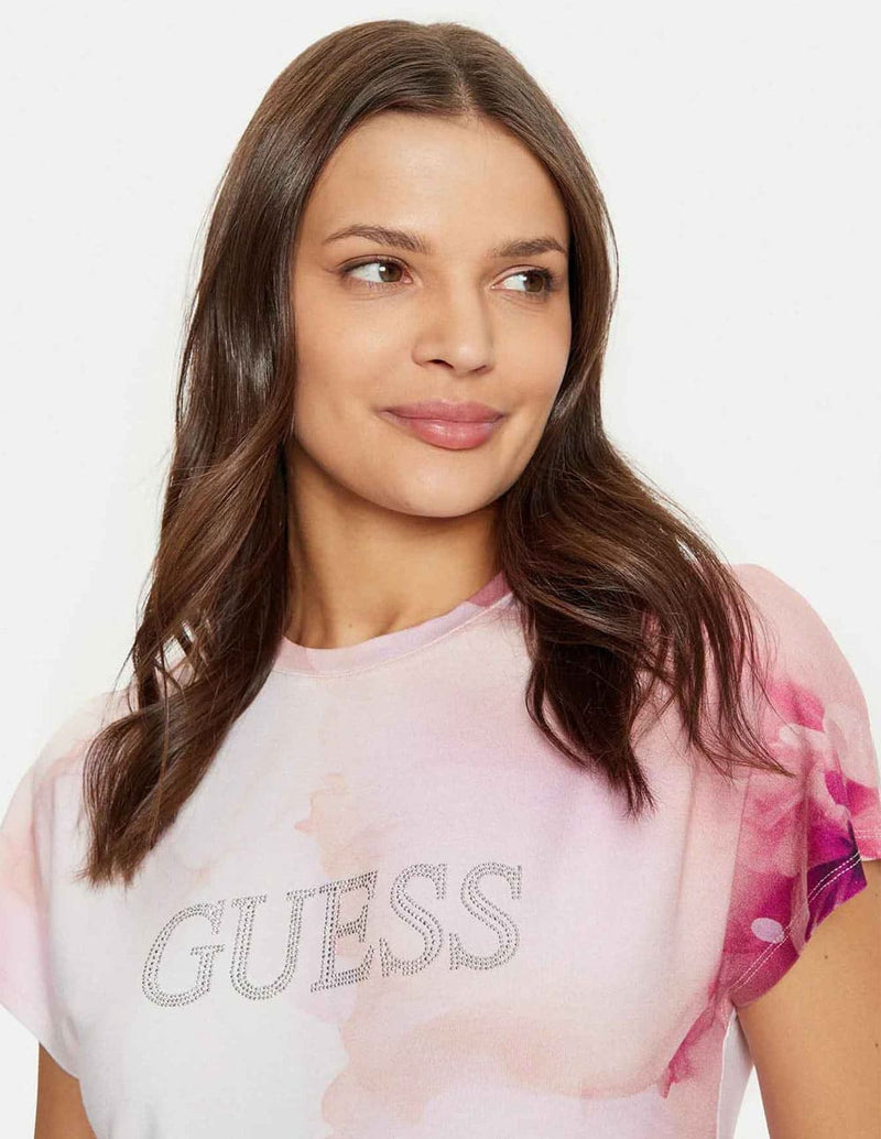 Camiseta GUESS con Estampado Multicolor Mujer