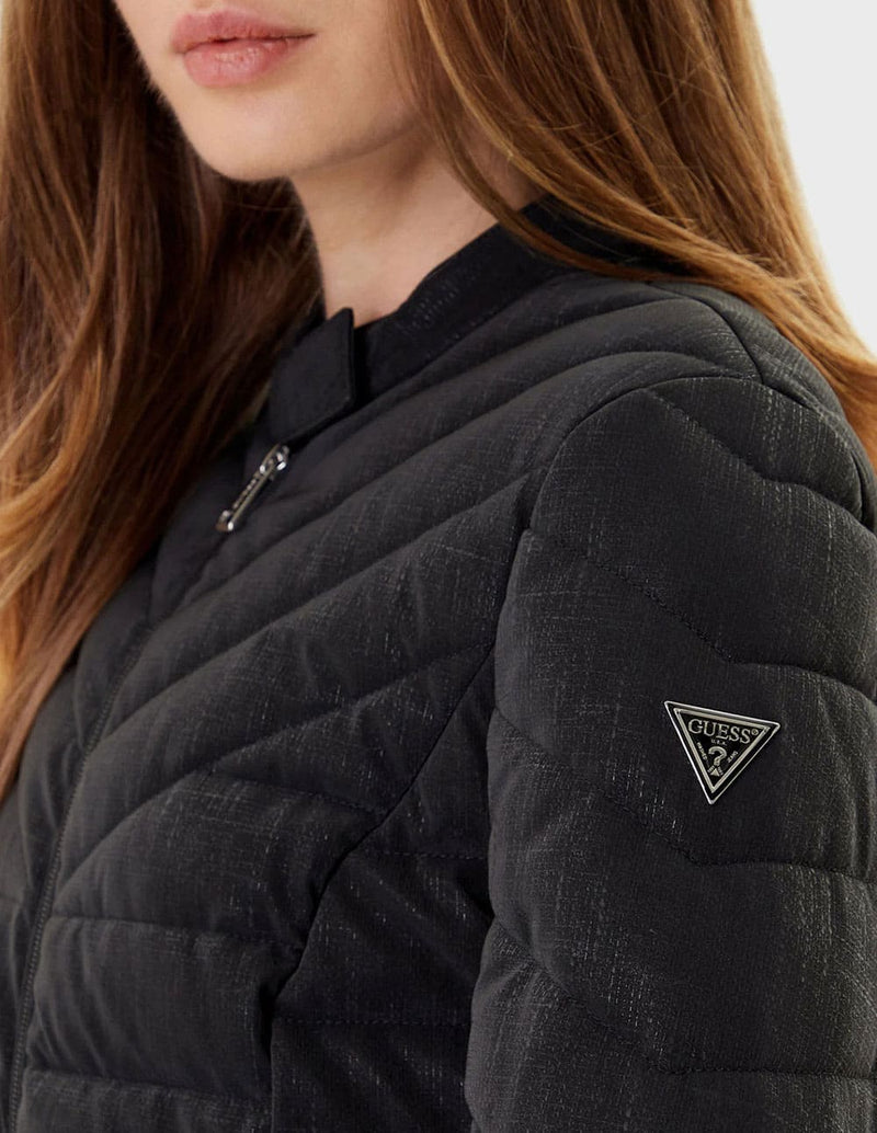 Chaqueta GUESS con Logo Negra Mujer
